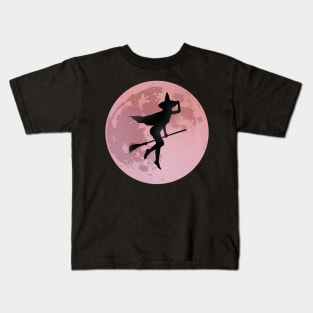 The Flying Witch Kids T-Shirt
